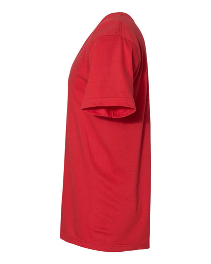 American Apparel Unisex Fine Jersey V-Neck Tee 2456W #color_Red