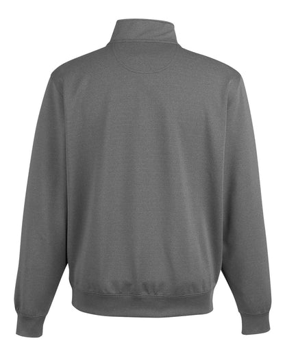 Fairway & Greene Men's Caves Tech Quarter-Zip Pullover C11512 #color_Dark Shadow Grey Heather