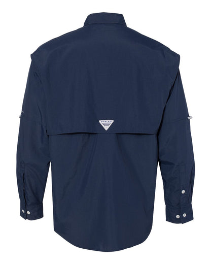 Columbia PFG Bahama™ II Long Sleeve Shirt 212463 #color_Collegiate Navy