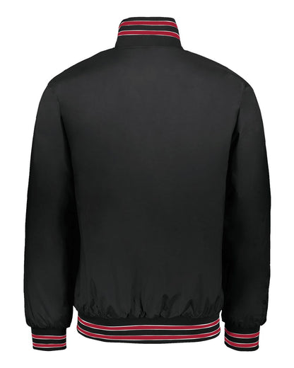 Holloway Men's Heritage Jacket 229140 #color_Black/ Scarlet/ White
