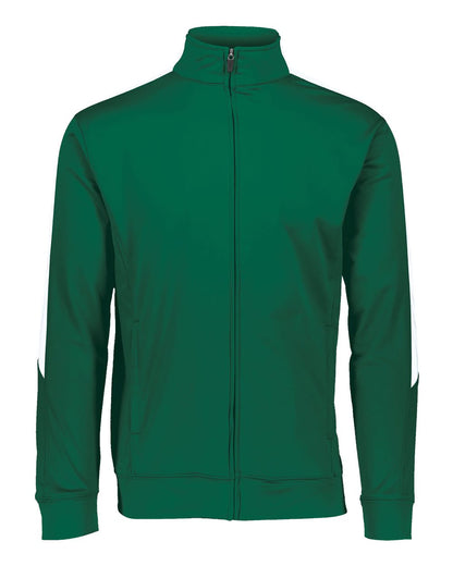 Augusta Sportswear Men's Medalist Jacket 2.0 4395 #color_Dark Green/ White