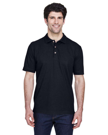 UltraClub Men's Classic Piqué Polo 8535 #colormdl_Black