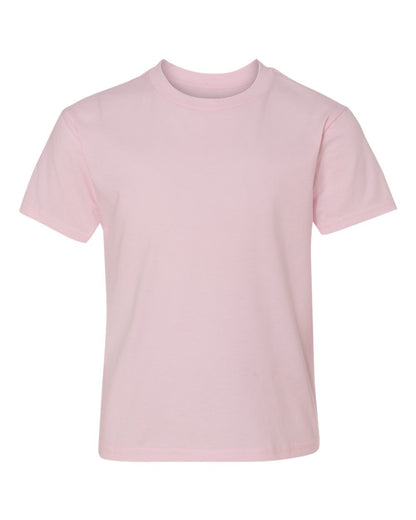 Hanes Youth Perfect-T T-Shirt 498Y #color_Pale Pink
