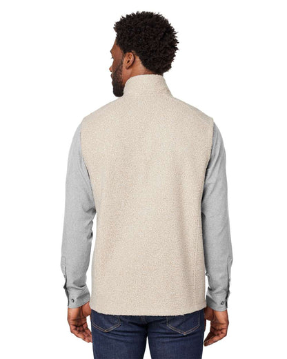 North End Men's Aura Sweater Fleece Vest NE714 #colormdl_Oatmeal Heather/ Teak