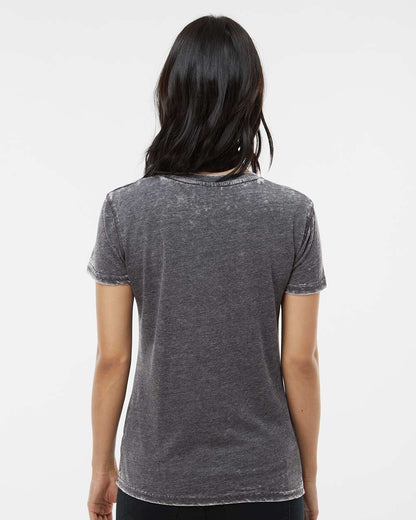 J. America Women’s Zen Jersey T-Shirt 8116 #colormdl_Dark Smoke