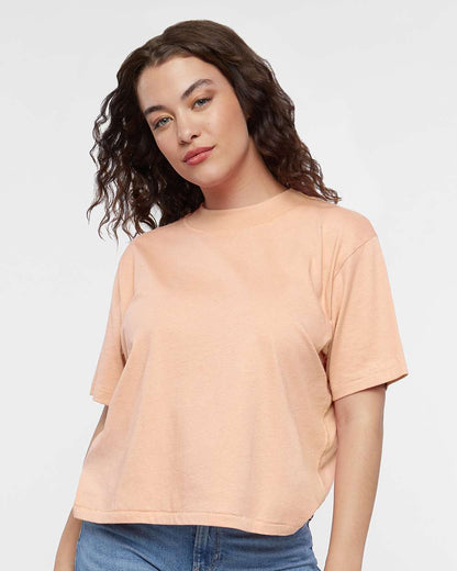 LAT Women's Boxy Tee 3518 #colormdl_Peachy