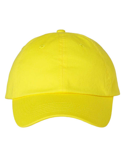 Valucap Bio-Washed Classic Dad Hat VC300A #color_Neon Yellow