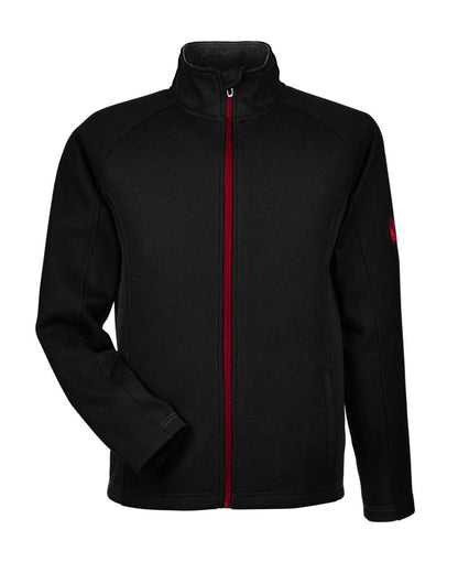 Spyder Men's Constant Full-Zip Sweater Fleece Jacket 187330 #color_Black/ Red