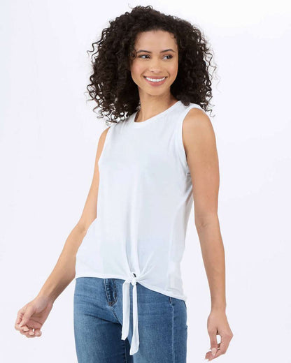 Boxercraft Women's Knot Front T-Shirt BW2507 #color_White