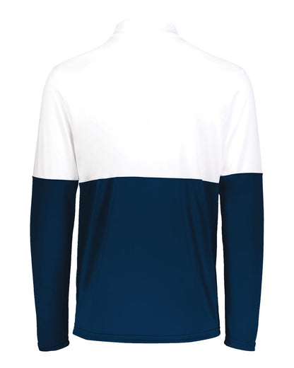 Holloway Youth Momentum Team Quarter-Zip Pullover 223600 #color_Navy/ White