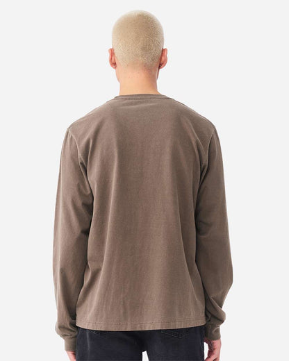BELLA + CANVAS Unisex Heavyweight Garment-Dyed Long Sleeve Tee 4851GD #colormdl_Washed Cocoa