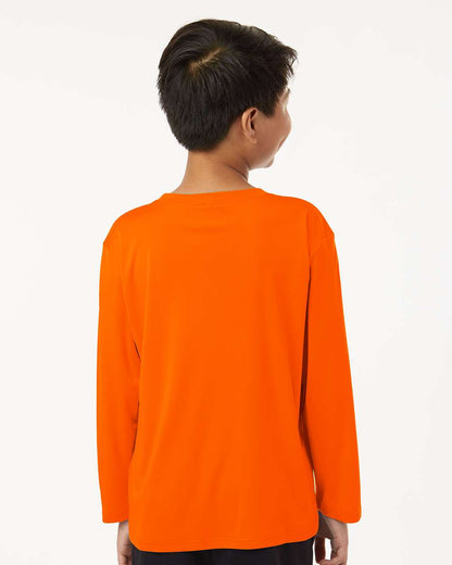 AllPro Youth Pro-Lock Performance Long Sleeve T-Shirt 48400Y #colormdl_Neon Orange