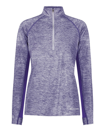 Holloway Women's Electrify CoolCore® Quarter-Zip Pullover 222774 #color_Purple Heather