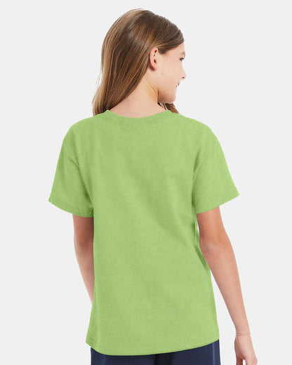 Hanes Youth Essential-T T-Shirt 5480 #colormdl_Lime
