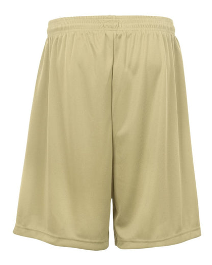 Badger Youth B-Dry 6" Shorts 2107 #color_Vegas Gold