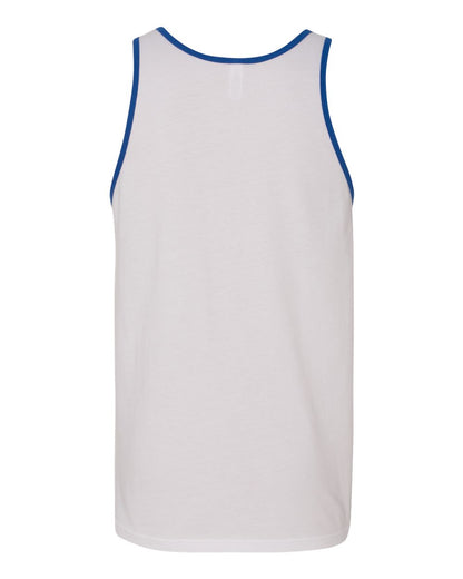 BELLA + CANVAS Jersey Tank 3480 #color_White/ True Royal