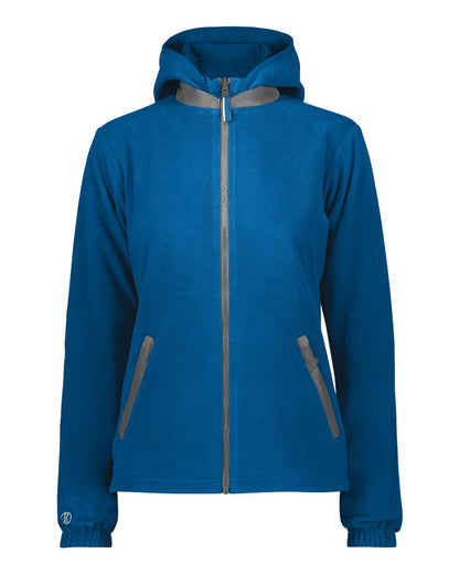 Holloway Women's Turnabout Reversible Hooded Jacket 229787 #color_Royal/ Carbon