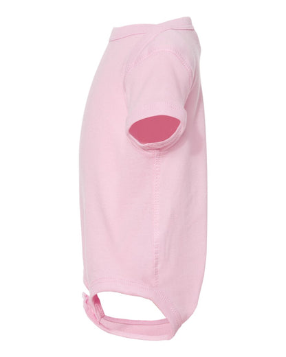 Rabbit Skins Infant Baby Rib Bodysuit 4400 #color_Pink