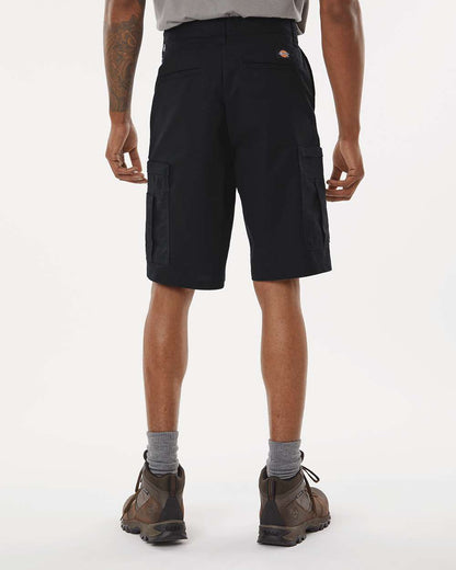 Dickies Men's Extended Sizes Premium 11" Industrial Cargo Shorts LR42EXT #colormdl_Black