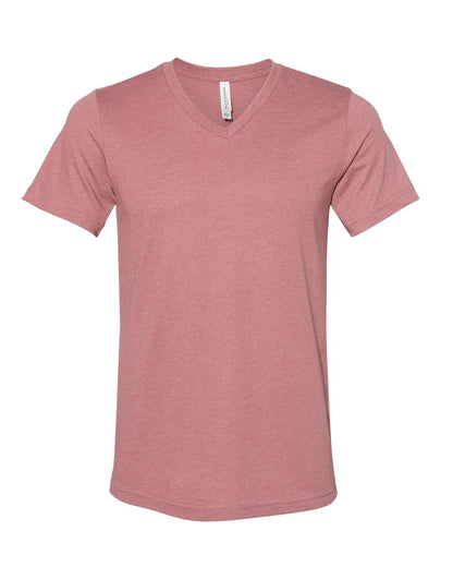 BELLA + CANVAS Heather CVC V-Neck Tee 3005CVC #color_Heather Mauve