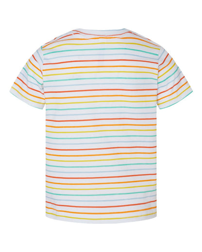 Rabbit Skins Toddler Fine Jersey Tee 3321 #color_Rainbow Stripe