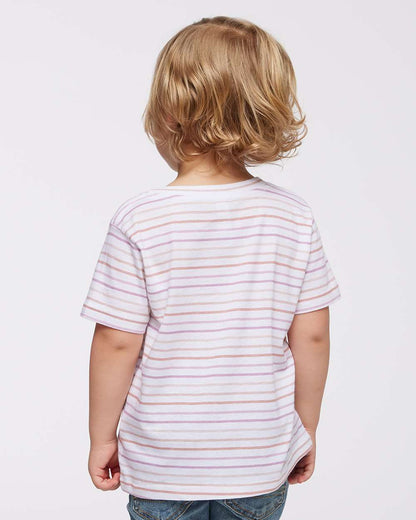 Rabbit Skins Toddler Fine Jersey Tee 3321 #colormdl_Lilac Stripe