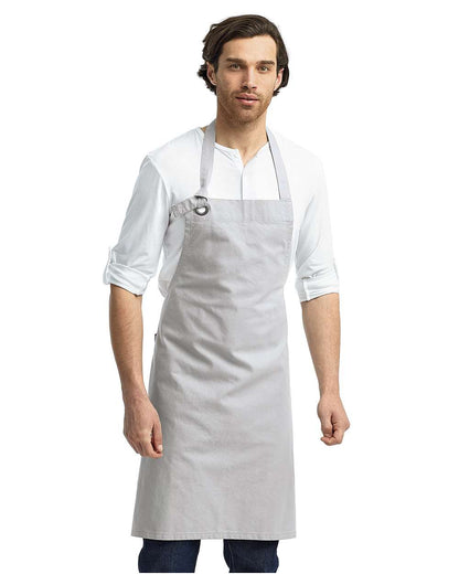 Artisan Collection by Reprime Calibre Heavy Cotton Canvas Bib Apron RP130 #colormdl_Silver