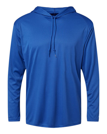 Badger B-Core Hooded Long Sleeve T-Shirt 4105 #color_Royal