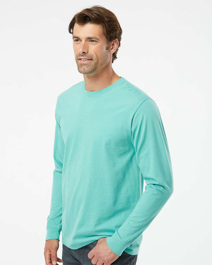 SoftShirts Unisex Organic Long Sleeve T-Shirt 420 #colormdl_Seafoam