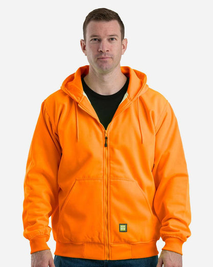 Berne Apparel Men's Tall Heritage Thermal Lined Hooded Sweatshirt HVF101T #colormdl_Orange