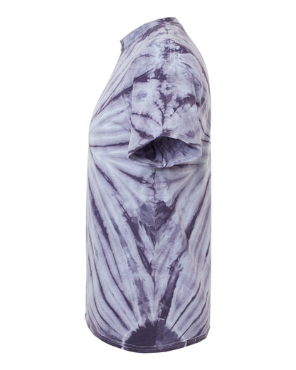Dyenomite Cyclone Pinwheel Tie-Dyed T-Shirt 200CY #color_Blackberry