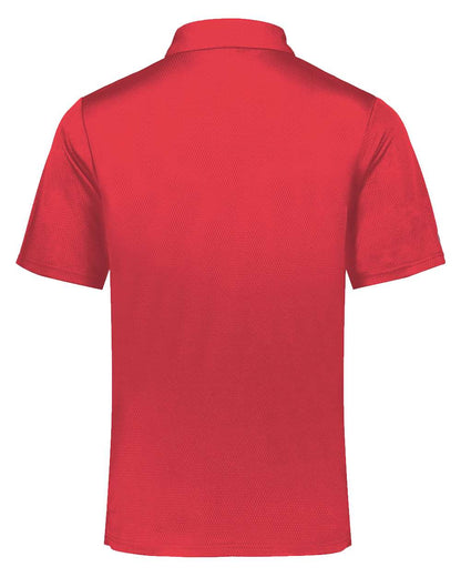 Holloway Men's Dry-Excel™ Prism Bold Polo 222576 #color_Scarlet/ White