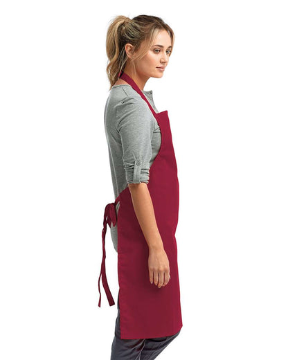 Artisan Collection by Reprime Recycled Bib Apron RP150 #colormdl_Burgundy