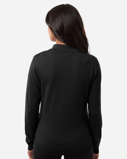 Devon & Jones Women's New Classics Quarter-Zip Sweater DG446W #colormdl_Black