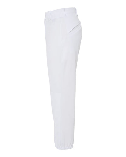 Alleson Athletic Women's Belt Loop Fast-Pitch Pants 605PBW #color_White