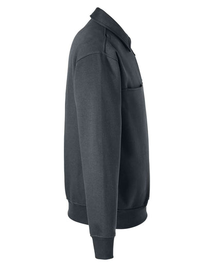 Harriton Unisex ClimaBloc™ Heavyweight Tactical Quarter-Zip Pullover M712 #color_Dark Charcoal