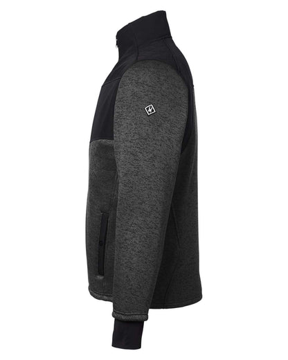 Spyder Men's Passage Sweater Jacket S17740 #color_Black Powder/ Black