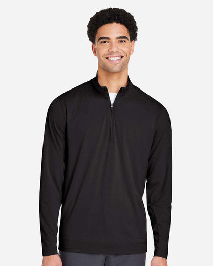 Puma Golf Men's Bandon Quarter-Zip Pullover PG400 #colormdl_Puma Black