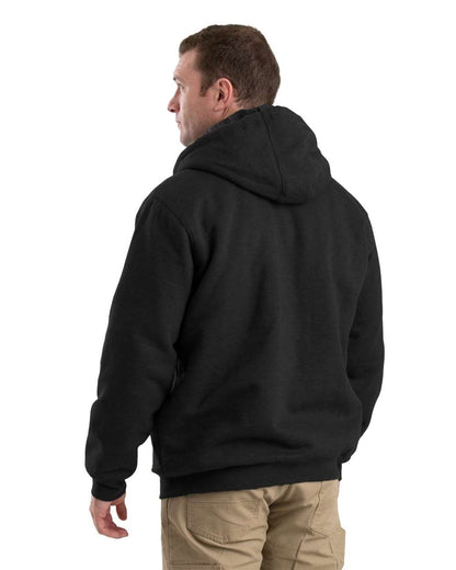 Berne Apparel Men's Glacier Full-Zip Hooded Jacket SZ612 #colormdl_Black