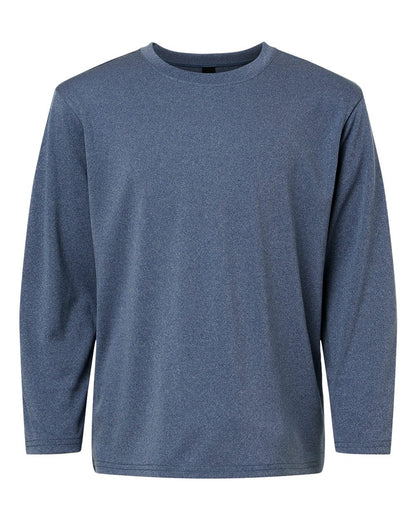 AllPro Youth Pro-Lock Performance Long Sleeve T-Shirt 48400Y #color_Heather Navy