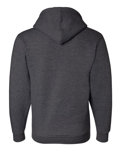 Bayside USA-Made Full-Zip Hooded Sweatshirt 900 #color_Charcoal Heather