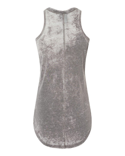 J. America Women’s Zen Jersey Tank Top 8117 #color_Cement