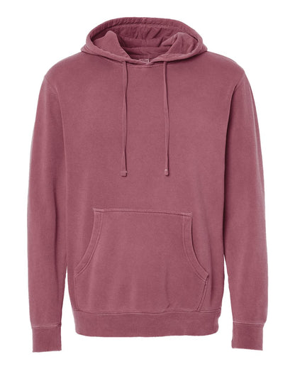 Independent Trading Co. Unisex Midweight Pigment-Dyed Hooded Sweatshirt PRM4500 #color_Pigment Maroon
