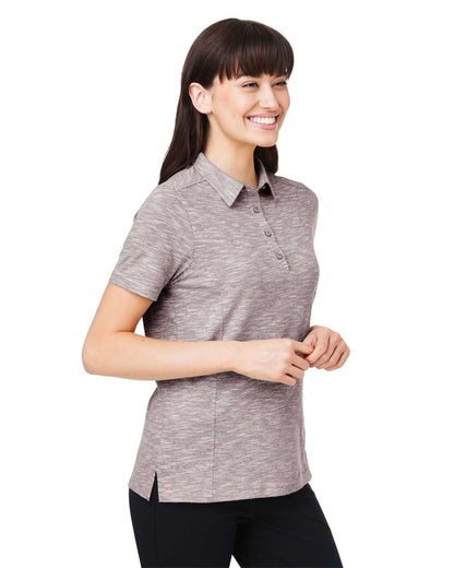North End Women's Eclipse Jacquard Polo NE115W #colormdl_Burgundy Heather