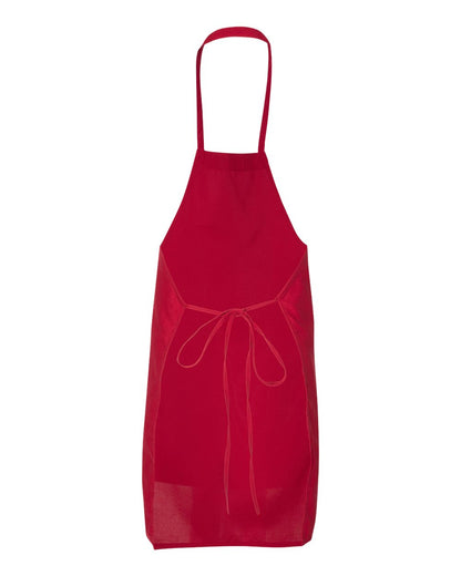 Q-Tees Bib Apron Q4010 #color_Red