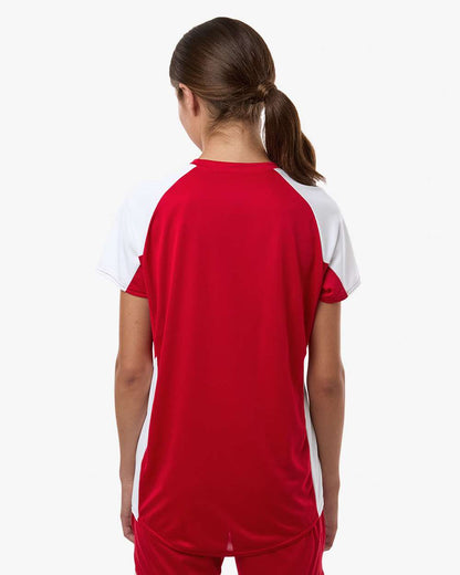 Augusta Sportswear Women's Cutter Jersey 1522 #colormdl_Red/ White