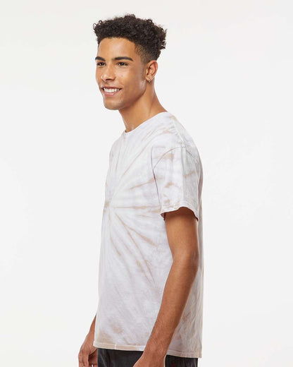 Dyenomite Cyclone Pinwheel Tie-Dyed T-Shirt 200CY #colormdl_Sand