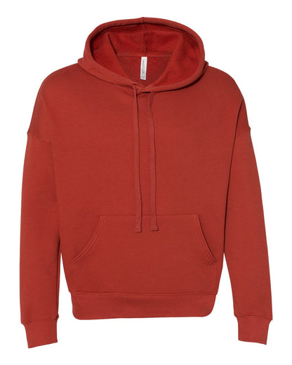 BELLA + CANVAS Sponge Fleece Drop Shoulder Hoodie 3729 #color_Brick