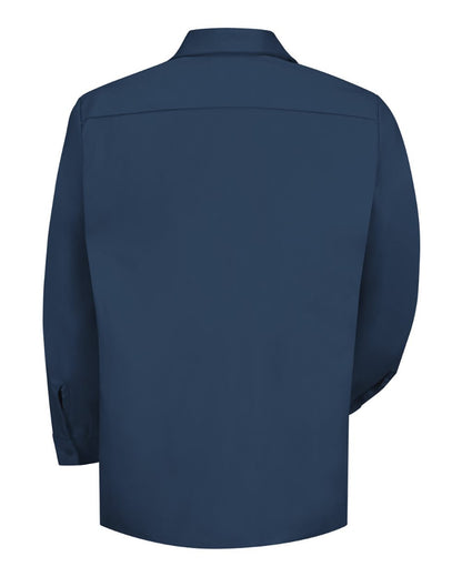 Red Kap Men's Tall Cotton Uniform Shirt SC30T #color_Navy