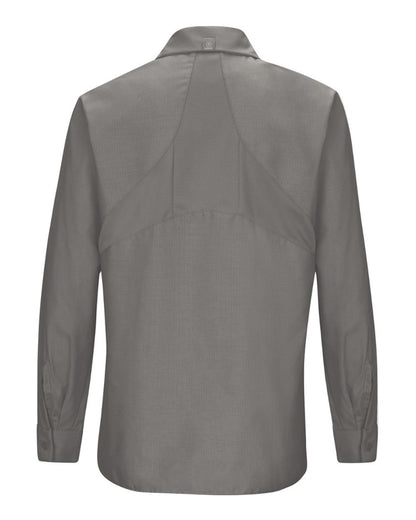 Red Kap Women's Long Sleeve Mimix Work Shirt SX11 #color_Grey